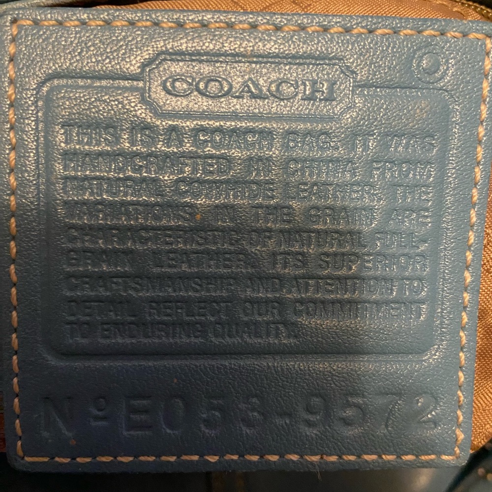 Women’s Athletic Coach Brand Blue Handbag